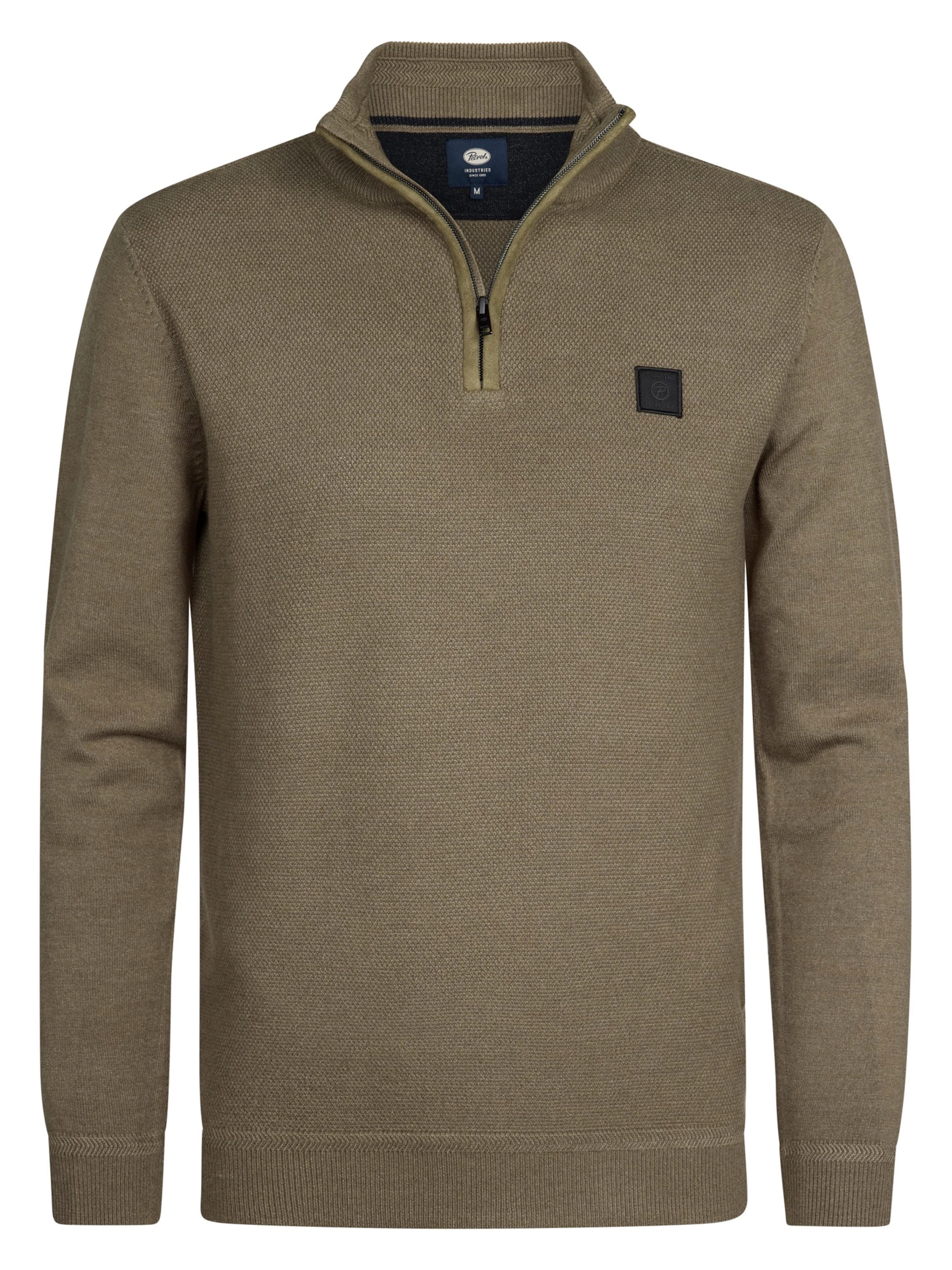 Pull-over Petrol Industries en vert : devant