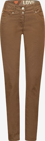 CECIL Regular Pants 'Gesa' in Brown: front