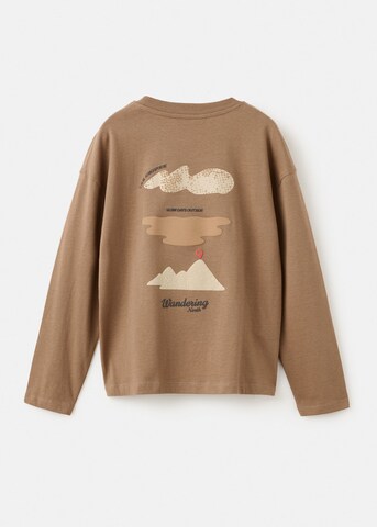 Tricou 'SNORTH' de la MANGO KIDS pe maro