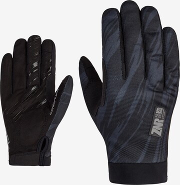 ZIENER Athletic Gloves 'CROM TOUCH long' in Black: front