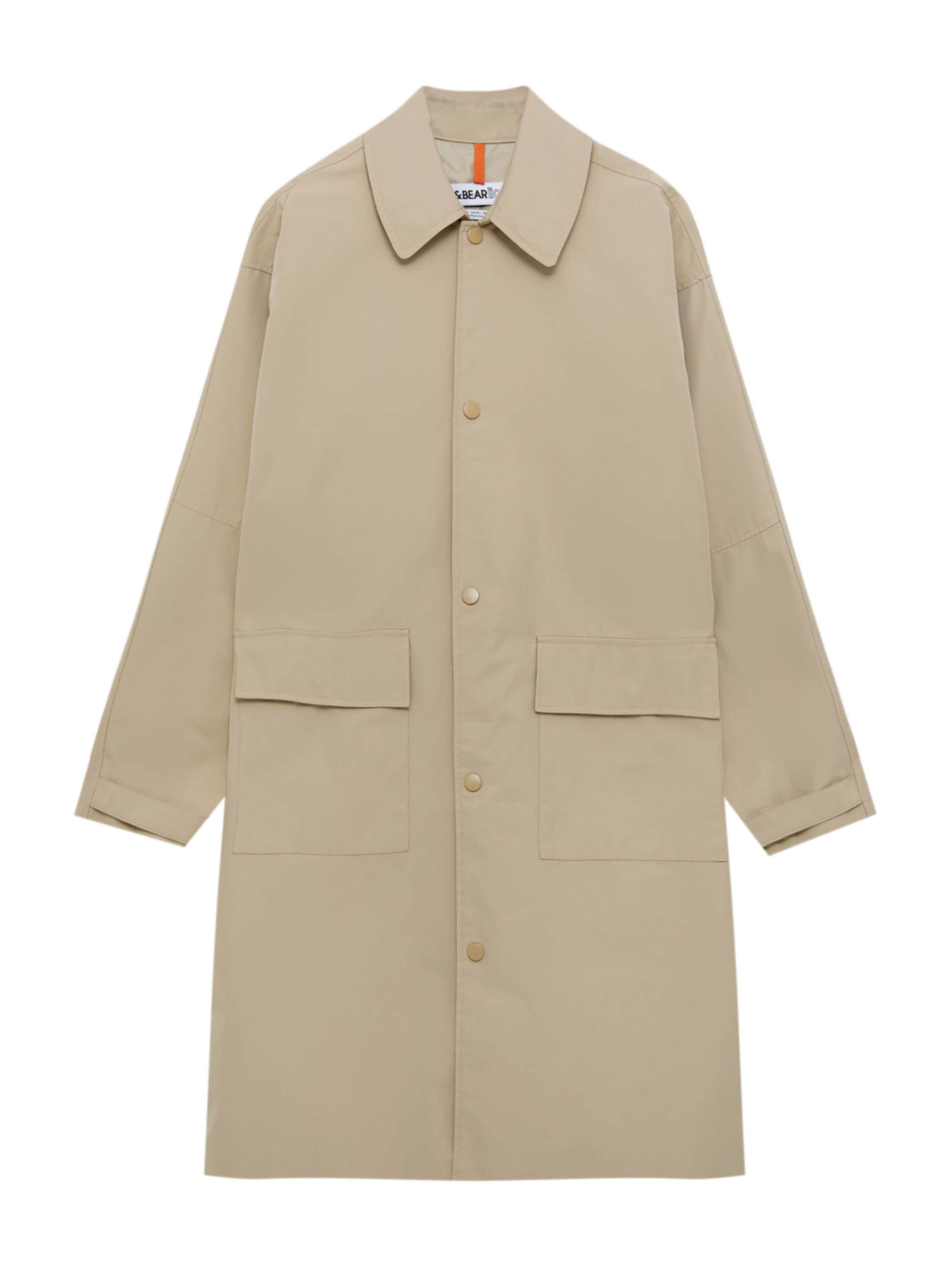 Pull&Bear Prechodný kabát - Béžová: predná strana