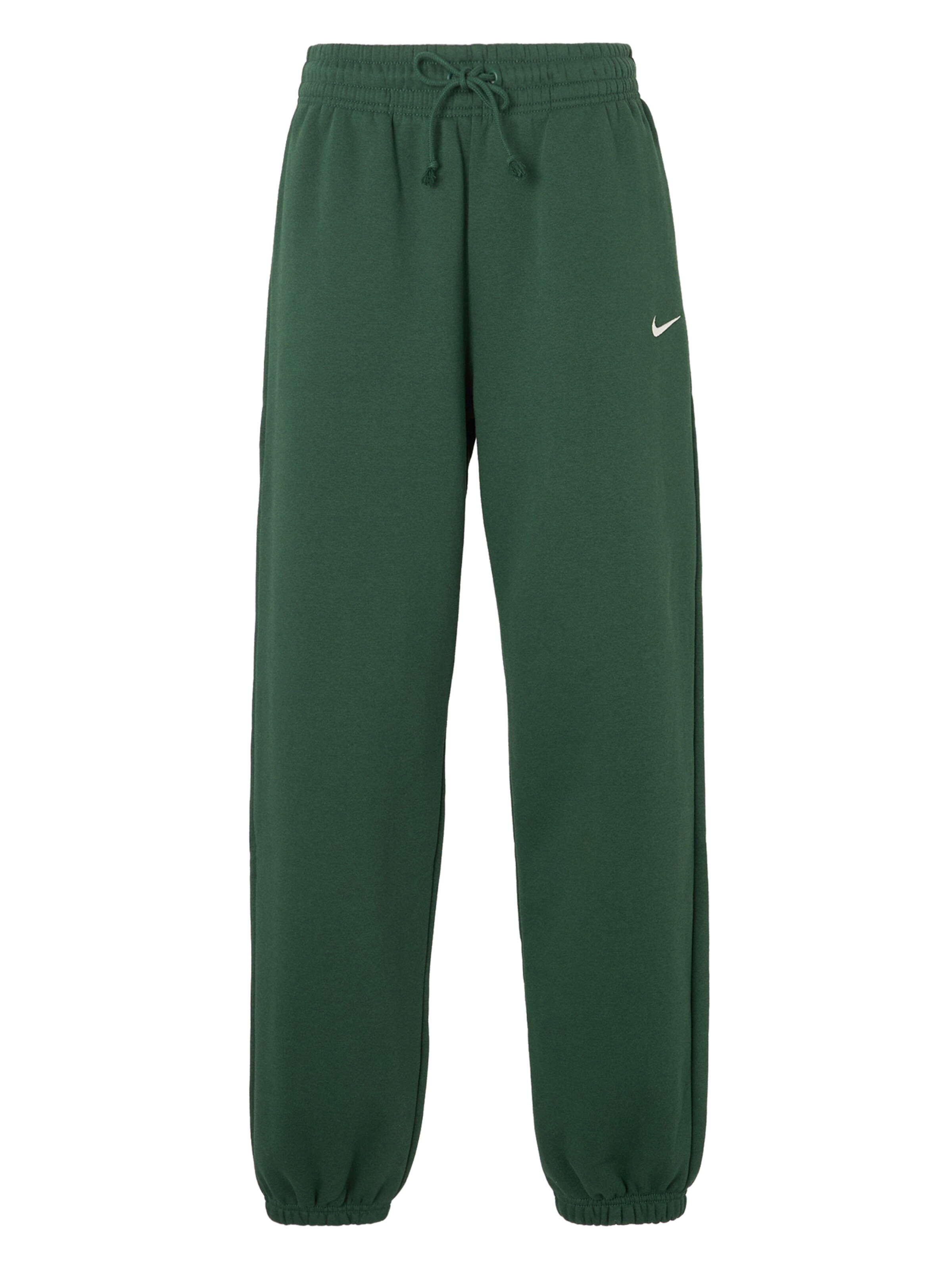 Nike SportswearHlače 'Phoenix Fleece' - zelena boja: prednji dio