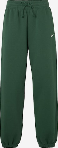 Nike SportswearHlače 'Phoenix Fleece' - zelena boja: prednji dio