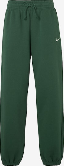 Kelnės 'Phoenix Fleece' iš Nike Sportswear, spalva – tamsiai žalia / balta, Prekių apžvalga