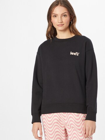 LEVI'S ® Sweatshirt 'Graphic Standard Crew' in Black: front