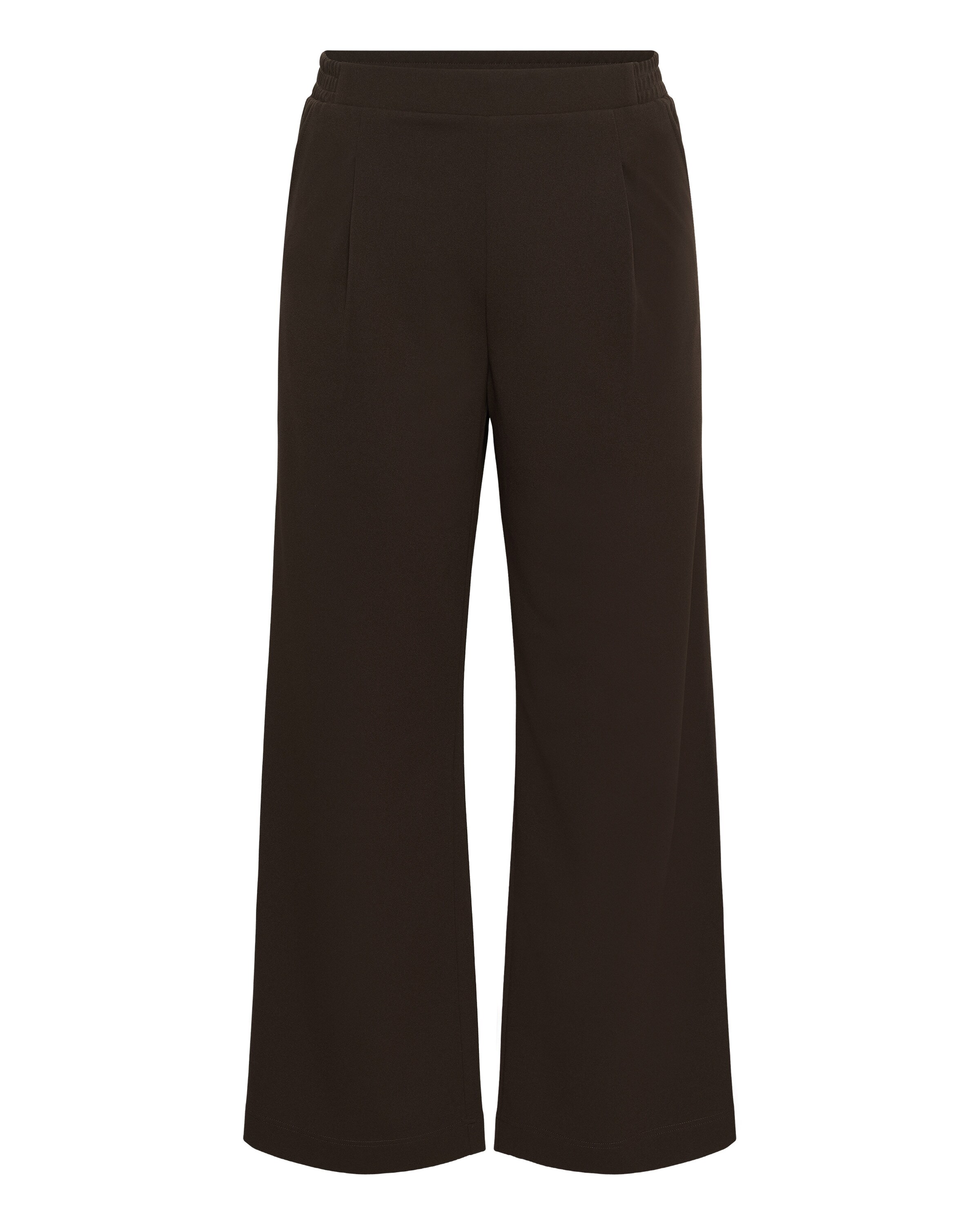 KAFFE CURVE Loose fit Pleated Pants 'KCPheolo' in Black: front