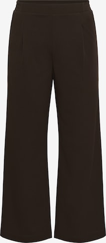 KAFFE CURVE Loose fit Pleated Pants 'KCPheolo' in Black: front
