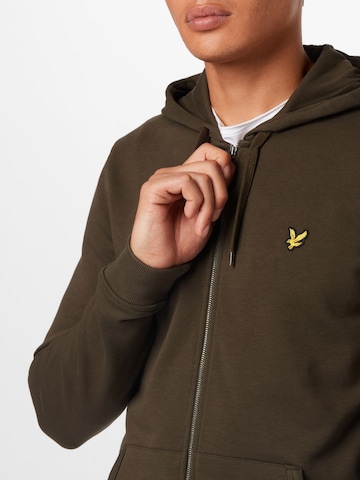 Lyle & Scott Кофта на молнии в Зеленый