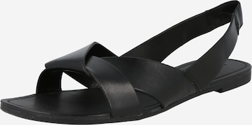 VAGABOND SHOEMAKERS Páskové sandály 'TIA' – černá: přední strana