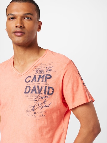 CAMP DAVID T-shirt i orange