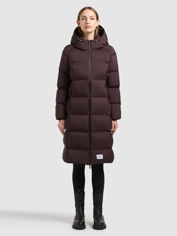 khujo Wintermantel 'Finnie4' in Rood: voorkant