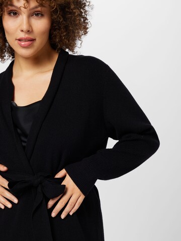 Vero Moda Curve - Casaco de malha 'HOLLY' em preto