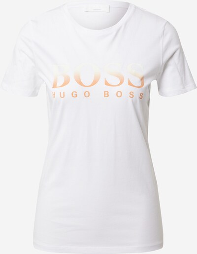 BOSS Shirt in apricot / weiß / naturweiß, Produktansicht