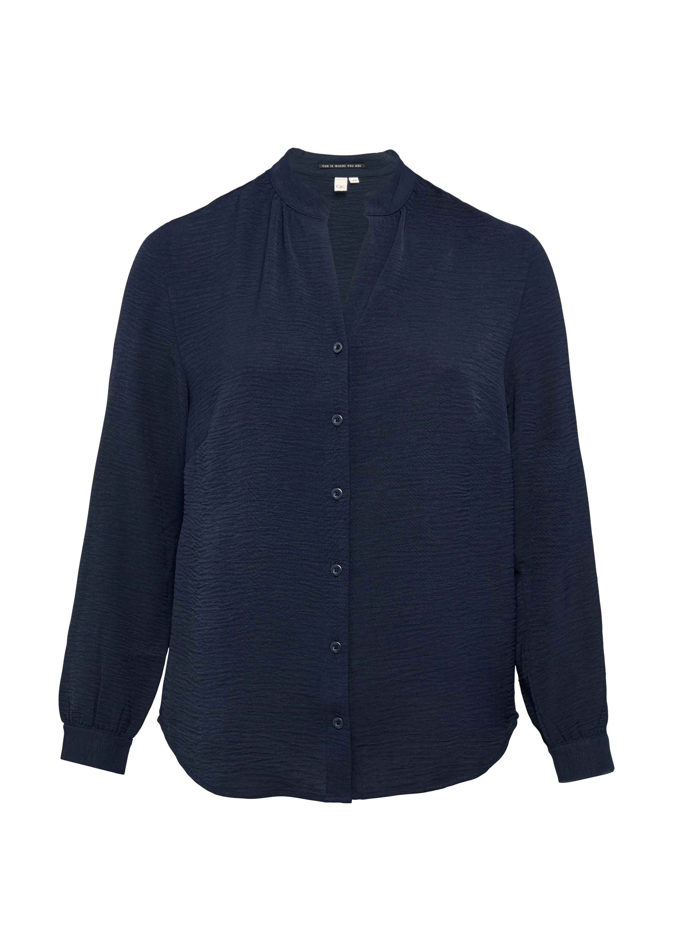 QS Bluse in Blau: Vorderseite