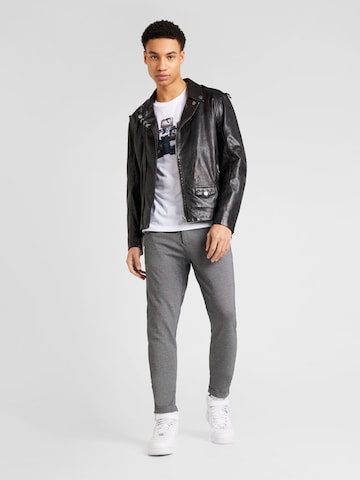 Slimfit Pantaloni chino 'Superflex' di Lindbergh in grigio
