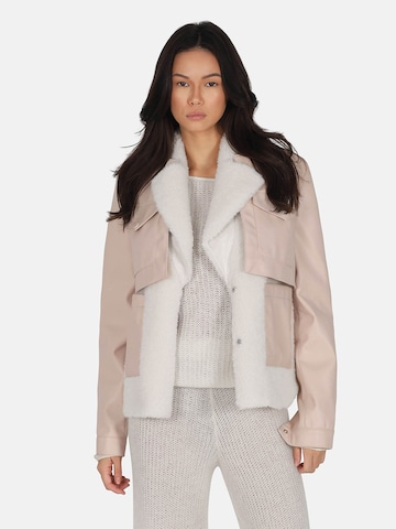 OW Collection Jacke 'OSLO' in Beige: predná strana