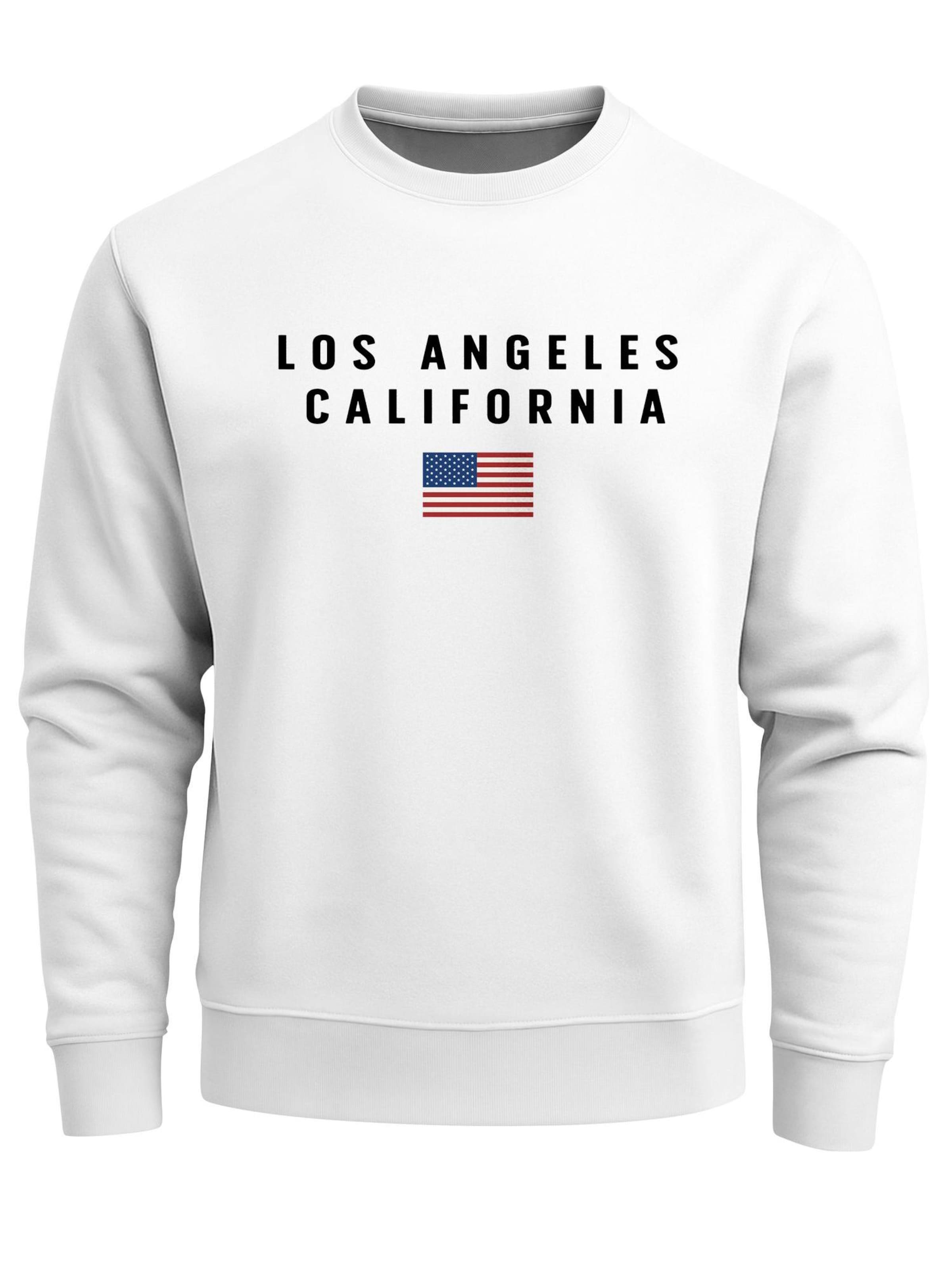 Neverless Sweatshirt 'California' in White: front