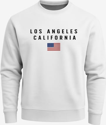 Neverless Sweatshirt 'California' in Weiß: Vorderseite