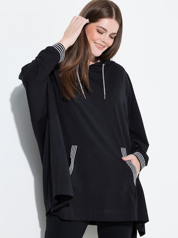 Ulla Popken Футболка оверсайз в Черный