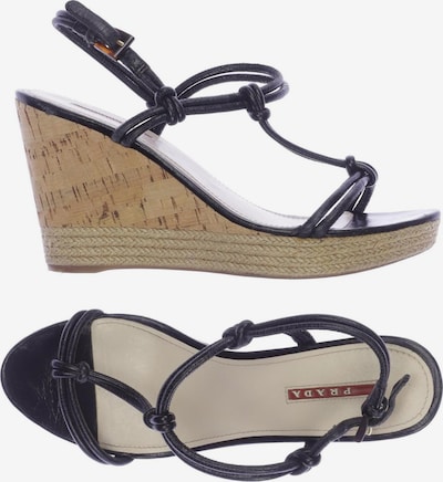 PRADA Sandals & High-Heeled Sandals in 39 in Black, Item view