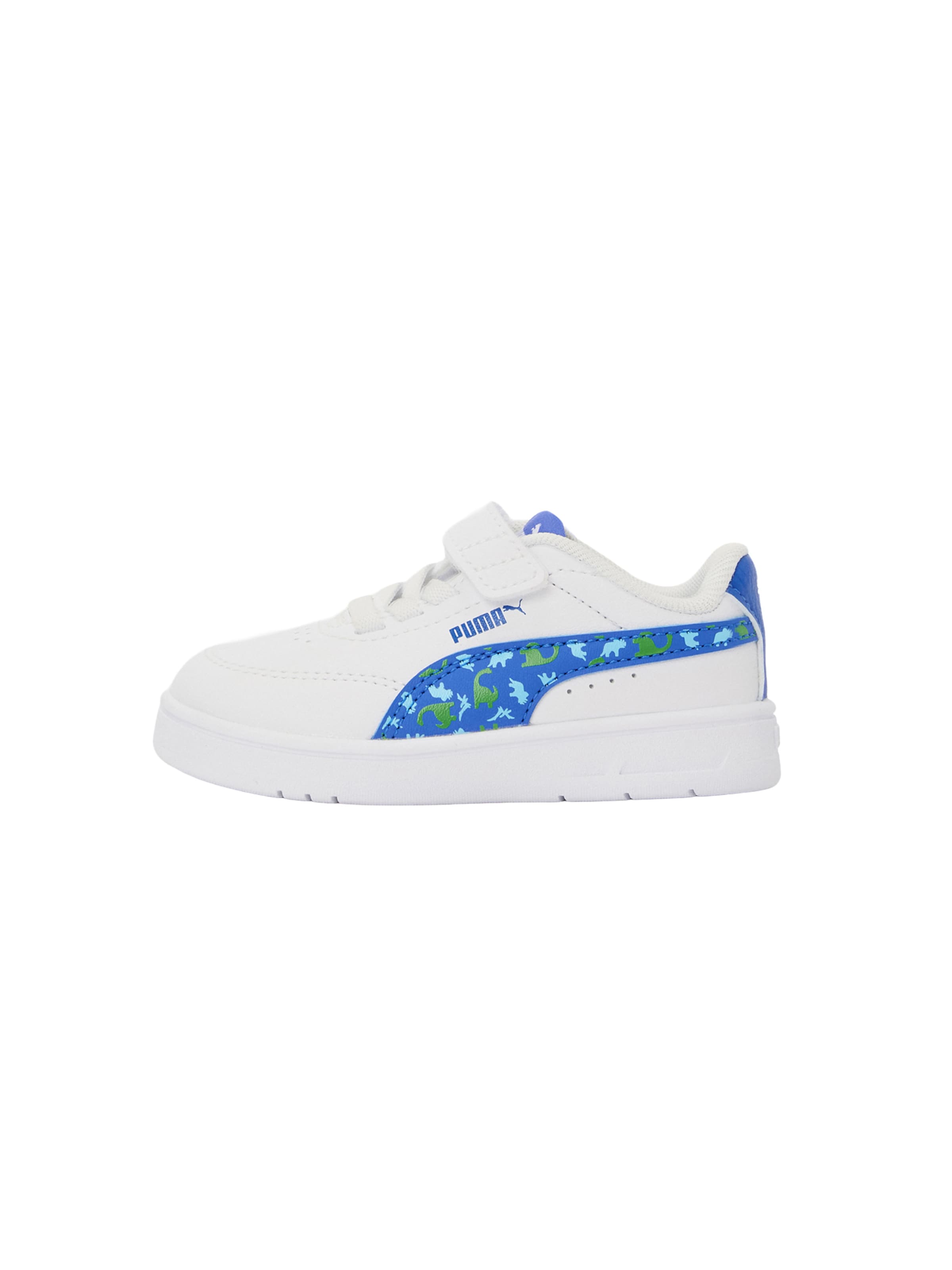 Baskets 'Court Classic Clean Dino A' PUMA en blanc : devant
