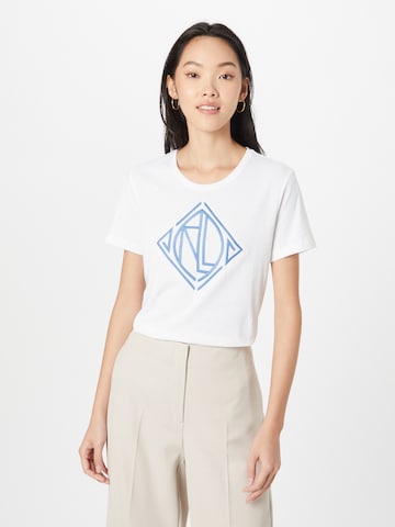 Lauren Ralph Lauren - Camiseta 'KATLIN' en blanco: frente