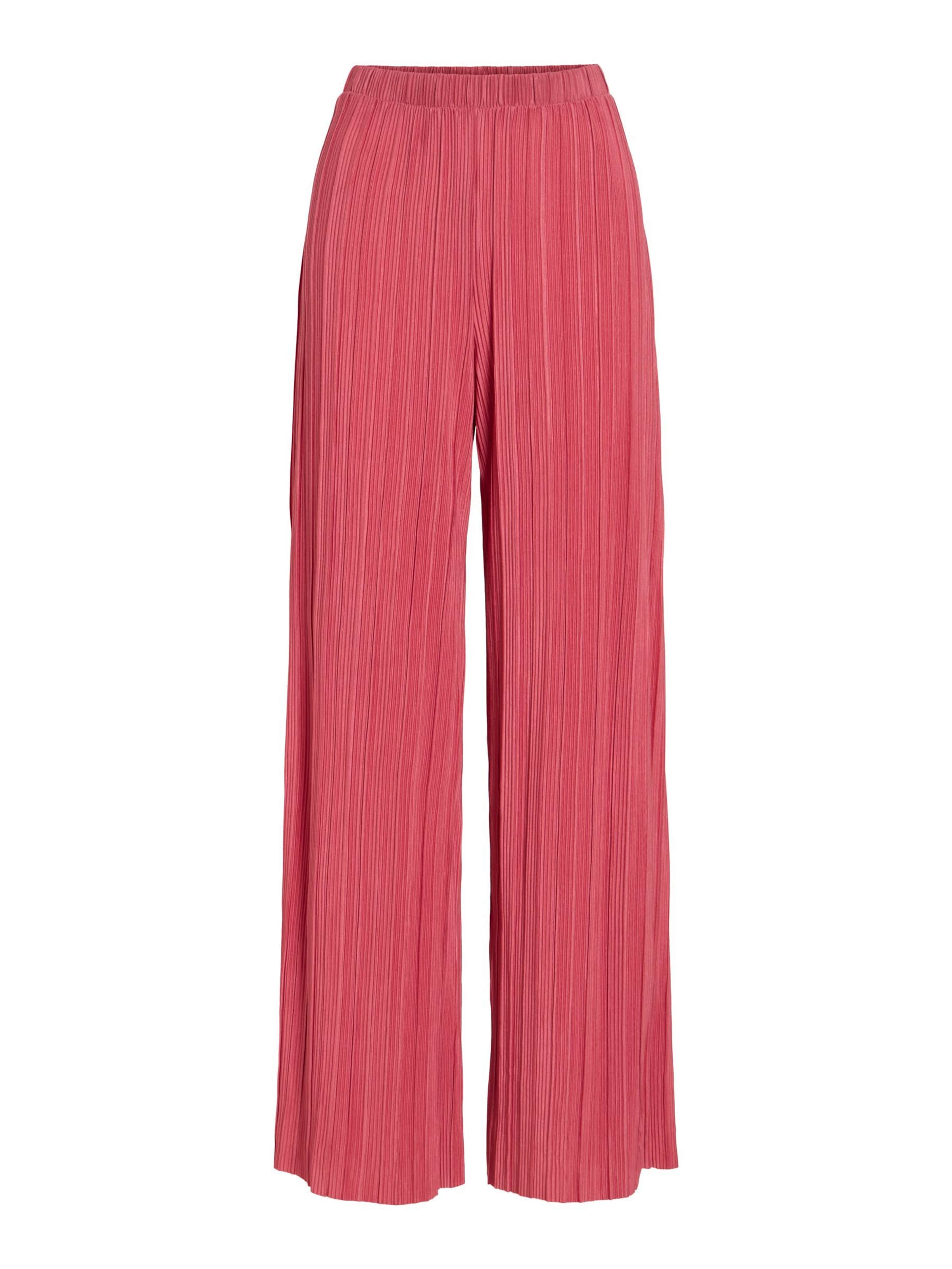 Wide Leg Pantalon folklorique 'VIPLisa' VILA en rose : devant