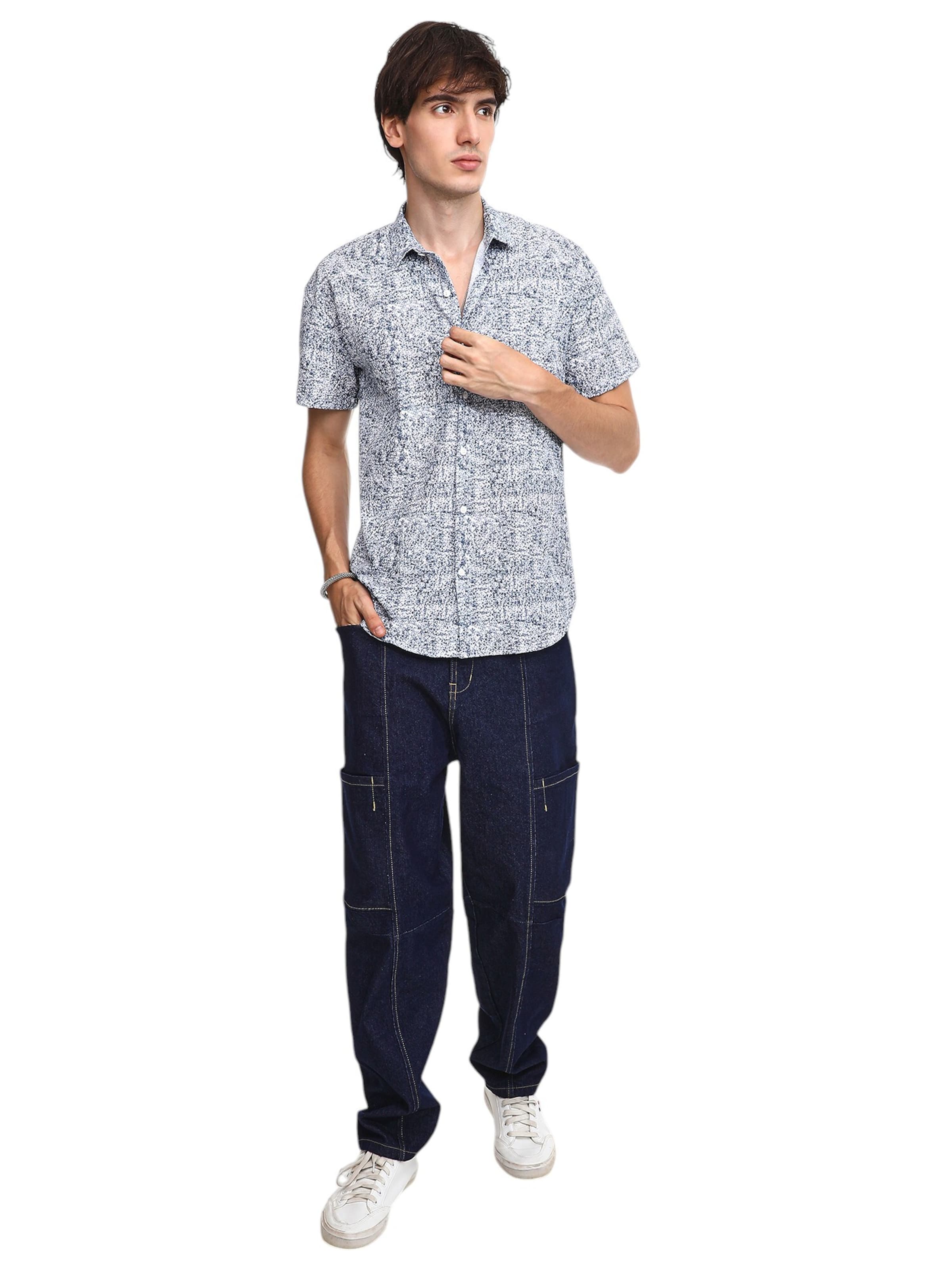 Regular fit Camicia 'Zoie' di Campus Sutra in blu