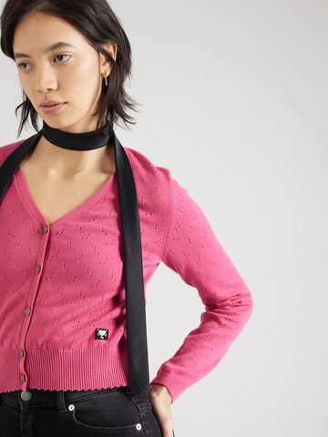 Blutsgeschwister Knit Cardigan 'Save the World' in Pink