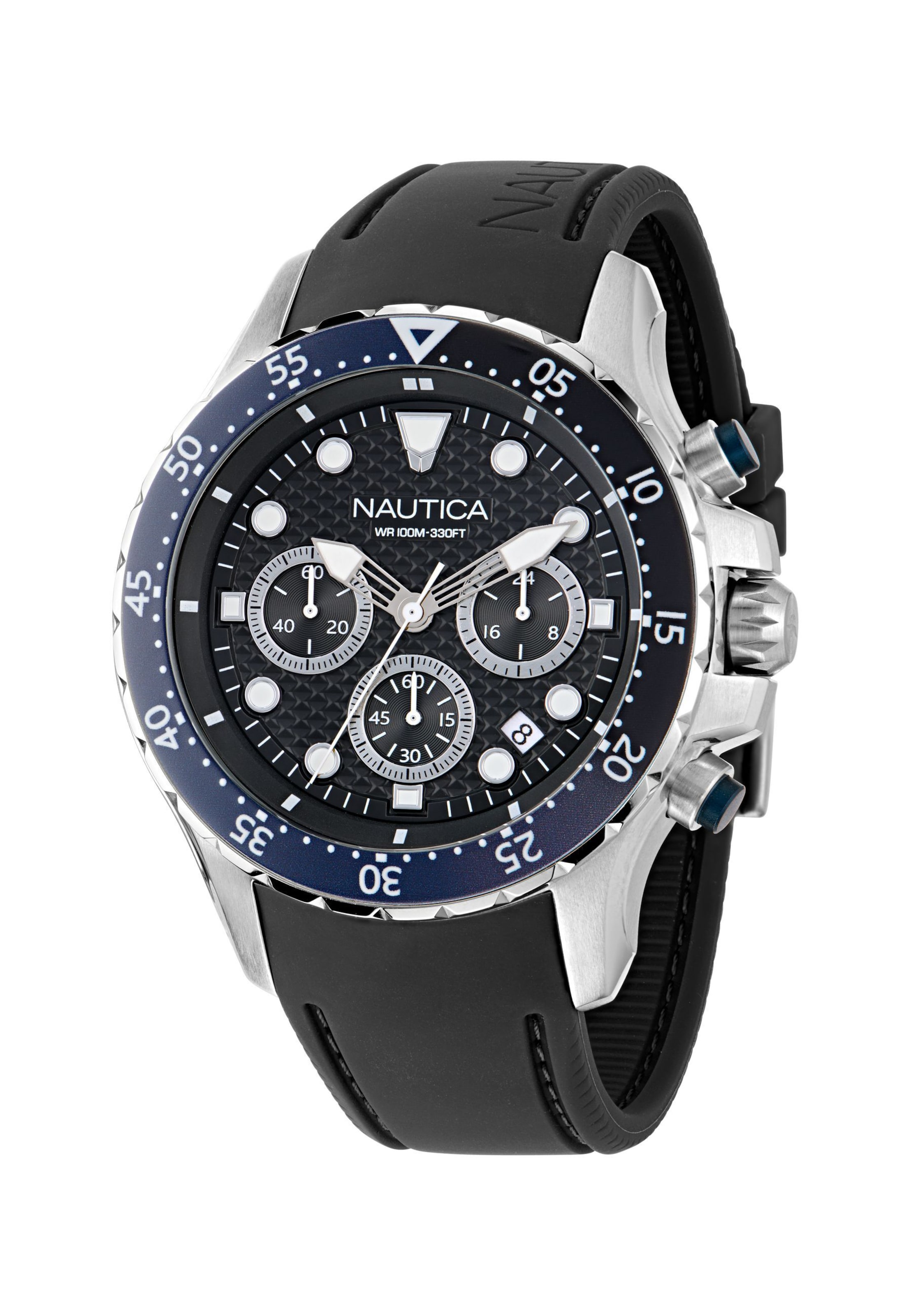 NAUTICA Analoguhr in Schwarz: Vorderseite