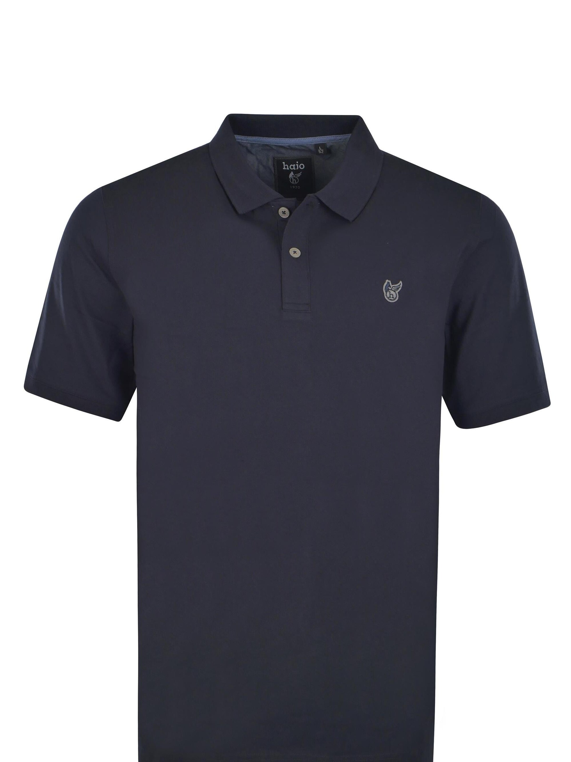 HAJO Shirt 'Basic Piqué-Poloshirt'‌‌‌‌‌‌‌‌ in Blau: Vorderseite