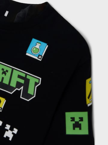 NAME IT Shirt 'NKMJEFFY MINECRAFT' in Zwart