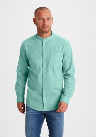 H.I.S Regular fit Business Shirt in Green: front