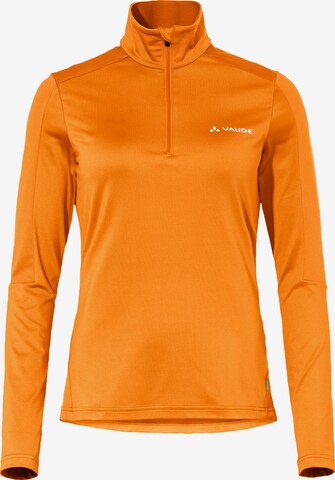 VAUDE Sports sweater ' Livigno II ' in Orange: front