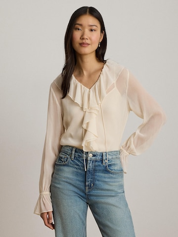 Camicia da donna di Lauren Ralph Lauren in beige: frontale