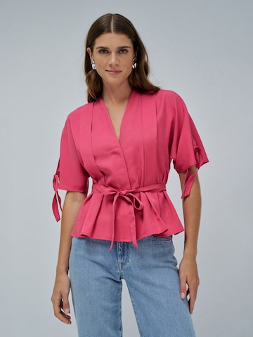 Salsa Jeans Blouse in Roze: voorkant