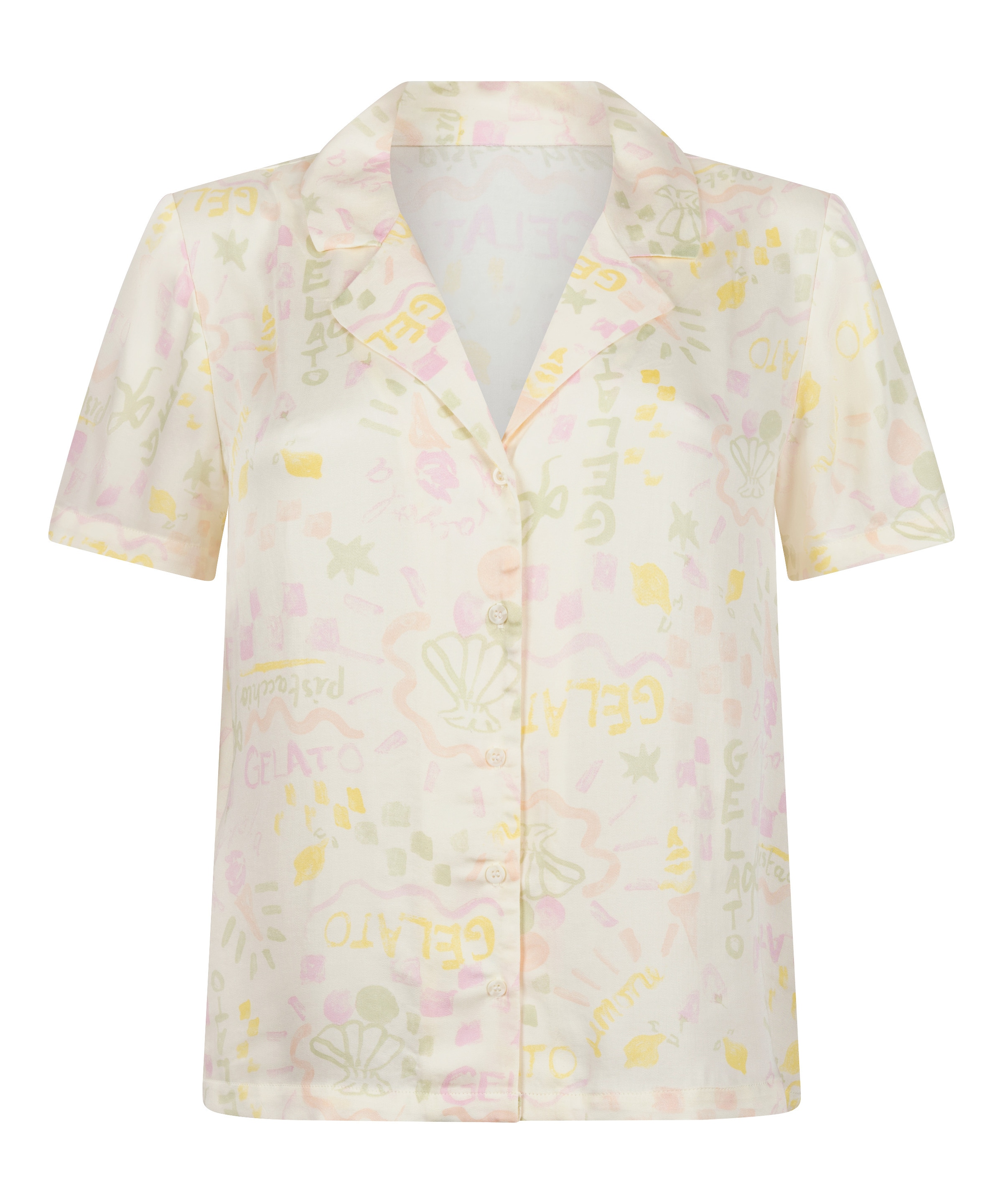 Hunkemöller Slaapshirt in Wit: voorkant