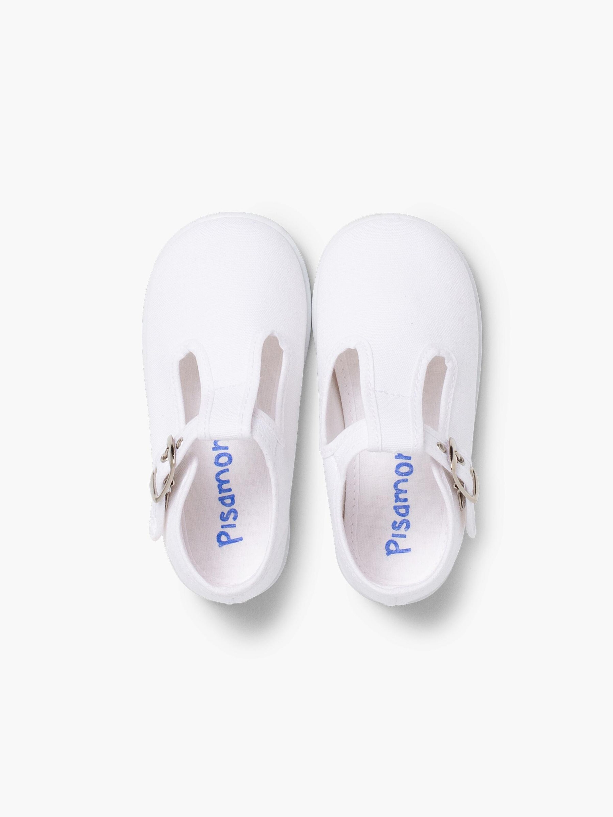 Pisamonas - Zapatos primeros pasos en blanco
