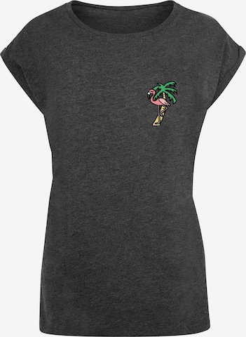 Mister Tee Shirt 'Flamingo' in Grey: front