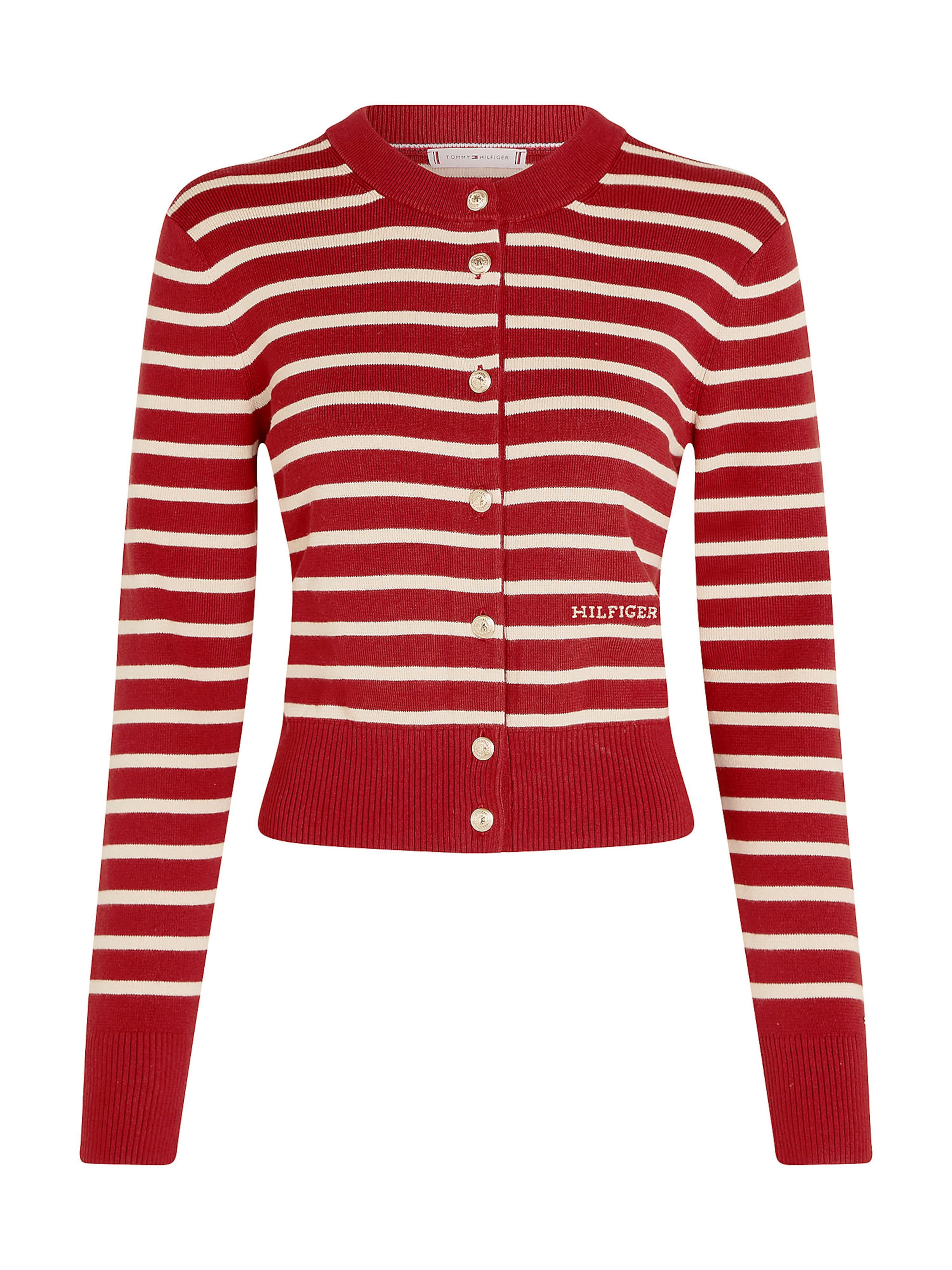 TOMMY HILFIGER Strickjacke in Rot: Vorderseite
