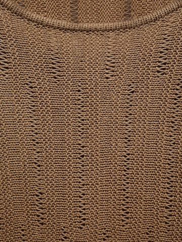 MANGO Sweter 'TIERRA' w kolorze brązowy