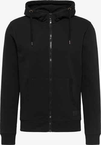 ALEKO Zip-Up Hoodie in Black: front