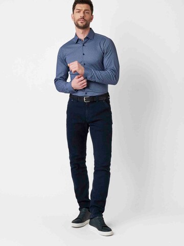 DESOTO Slim fit Overhemd in Blauw