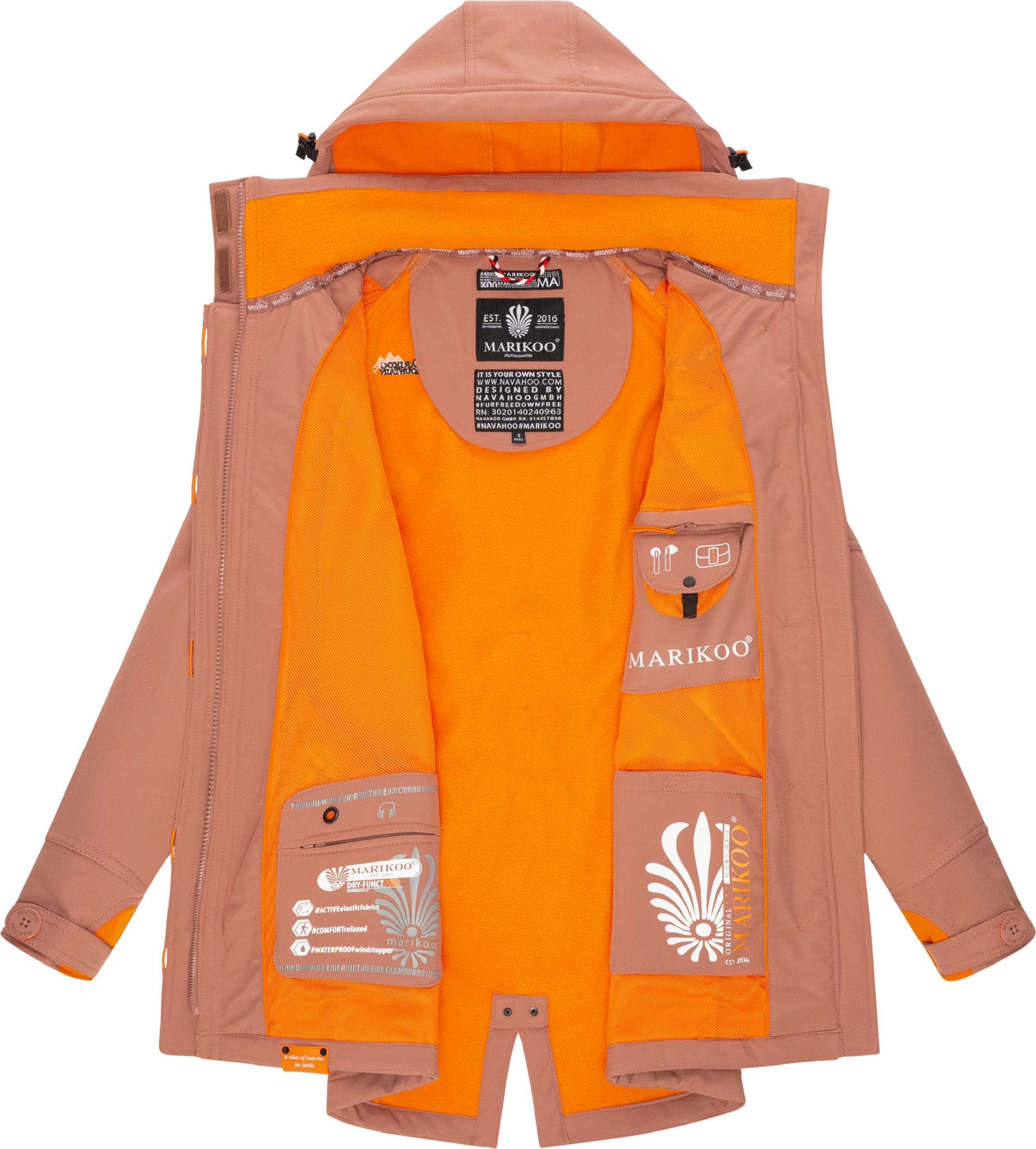 Giacca funzionale 'Soulinaa' di MARIKOO in marrone