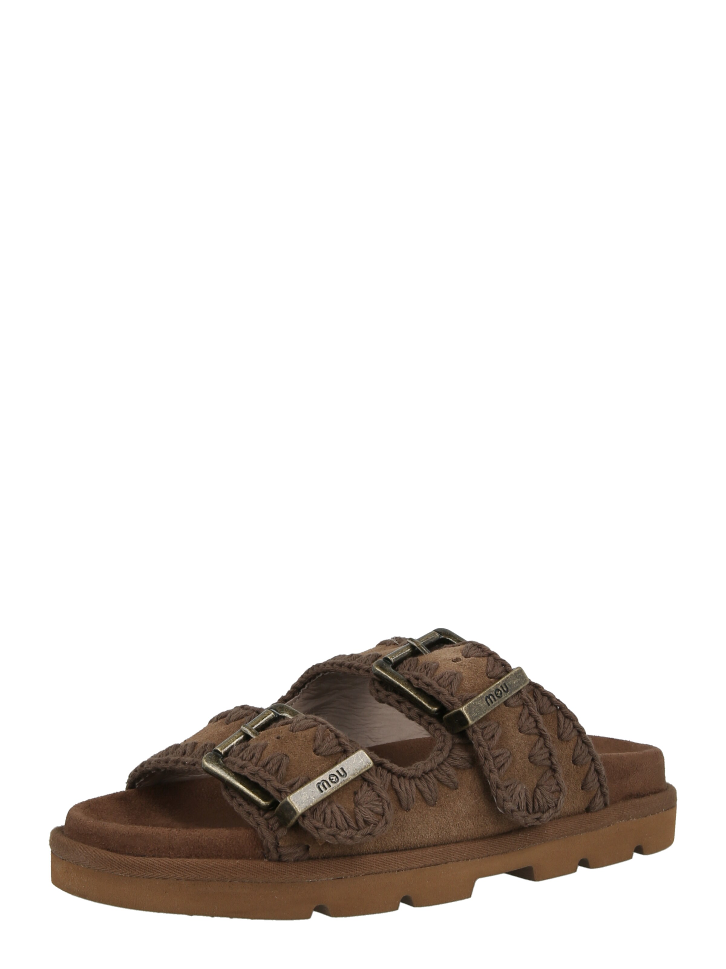MOU Pantolette in Braun: Vorderseite