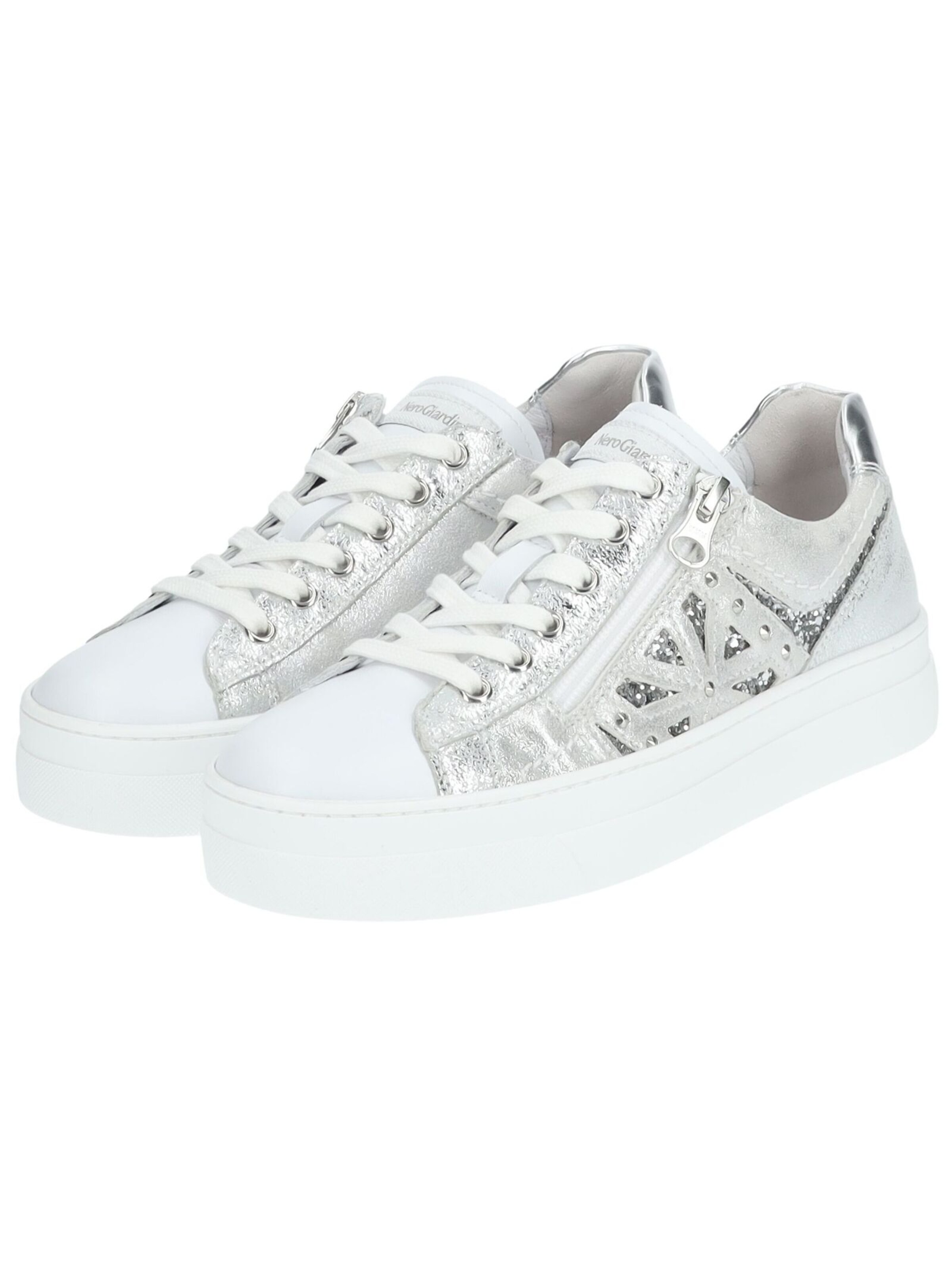 Nero Giardini Platform trainers in Silver