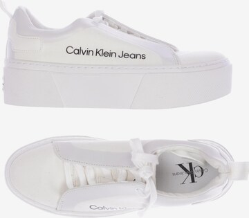 Calvin Klein Jeans Sneakers & Trainers in 38 in White: front