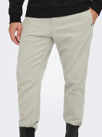 Only & Sons - Regular Calças chino em cinzento