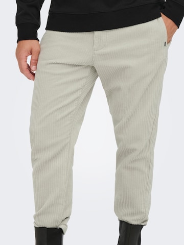 Only & Sons Regularen Chino hlače | siva barva