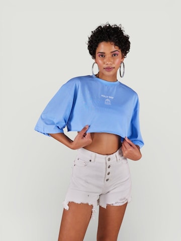 HOLLY LOLLY Bluse in Blau: Vorderseite